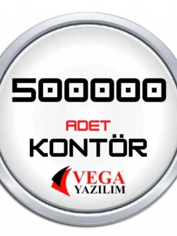 Vega yazılım Kontör 500.000 Adet