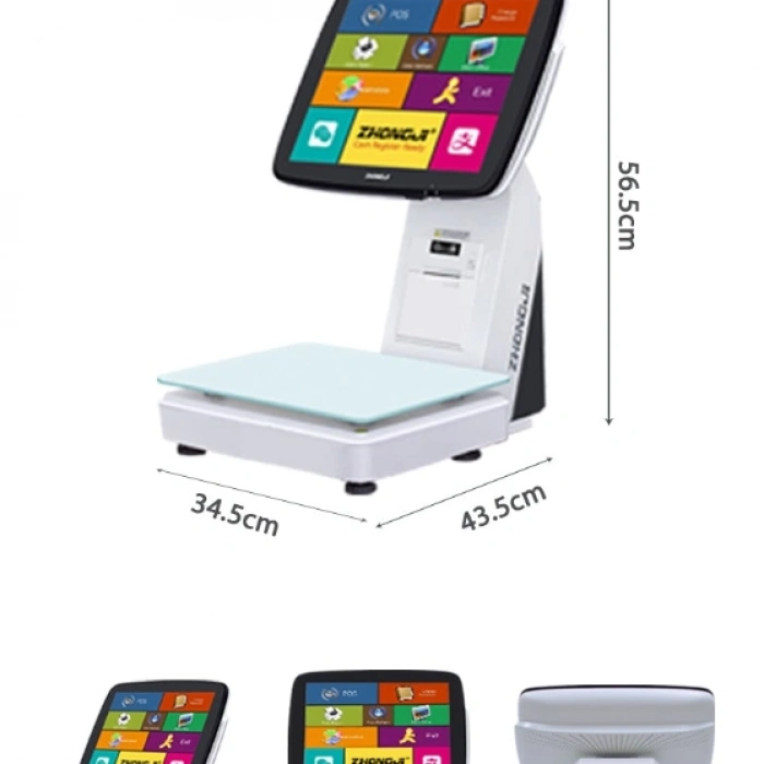 newPOS TS7 İntel Celeron N4000 15 inc TFT Ekran 4GB Ram Terazi Pos Barkod Yazıcılı