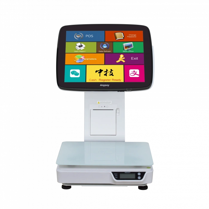 newPOS TS7 İntel Celeron N4000 15 inc TFT Ekran 4GB Ram Terazi Pos Barkod Yazıcılı