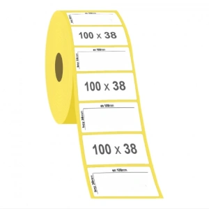 100x38 Karton Termal Etiket 350li Sarım 1 Adet