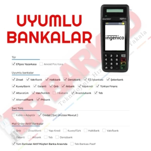 İngenico Move 5000 F Yeni Nesil Mobil Pos Yazarkasa 