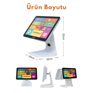 newPOS İ5 A2 Çift Ekran 8gb Ram 18.5 inc 256gb Ssd Hdd Dokunmatik Siyah-Beyaz