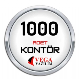 Vega yazılım Kontör 1000 Adet
