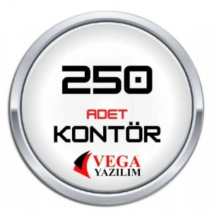 Vega yazılım Kontör 250 Adet