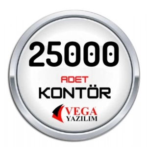 Vega yazılım Kontör 25,000 Adet