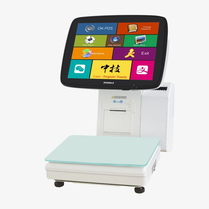 newPOS TS7 + Barkod Yazıcı İntel Celeron N4000 15 inc Led Ekran 4GB Ram Terazi Pos Barkod Yazıcılı