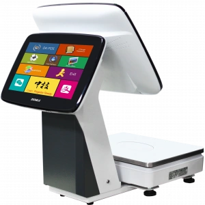newPOS TS7 + Barkod Yazıcı Çift Ekran İntel Celeron N4000 15 inc Led Ekran 4GB Ram Terazi Pos Barkod Yazıcılı