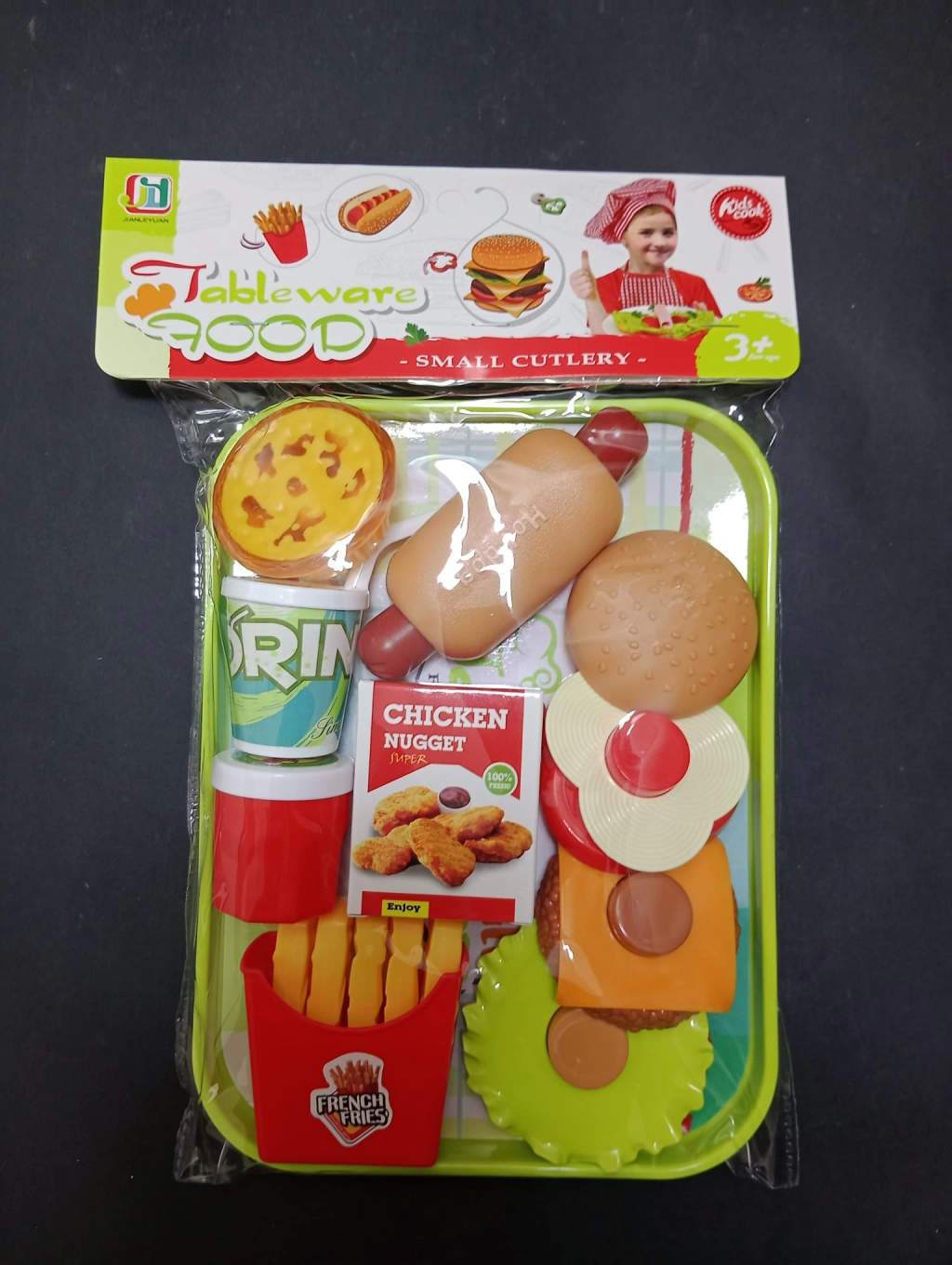 Sevi 82318 Spielzeug-Set Hamburger – Fast-Food Rollenspiel Für Kinder Ab 3 Jahren