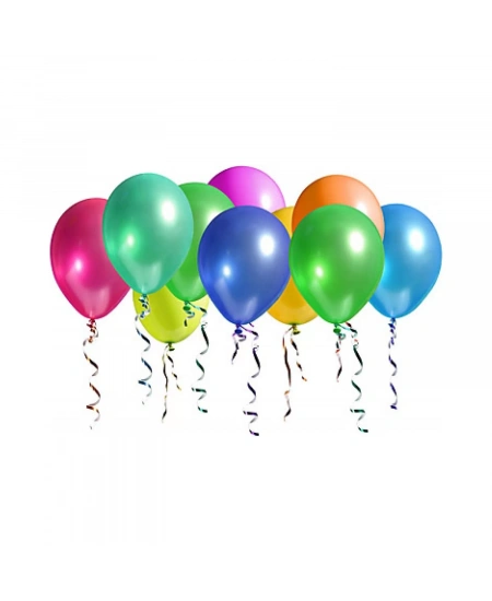 KARIŞIK RENKLİ METALİK BALON