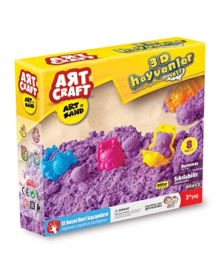 500 GR ARTSAND 3D HAYVANLAR KUM SETİ