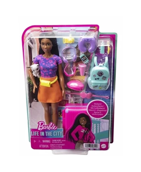 MATTEL BARBIE BROOKLYN SEYAHATTE BEBEĞİ VE AKS DHL