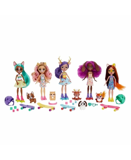 ENCHANTIMALS ŞEHİR BEBEKLERİ BEŞLİ PAKET DHL