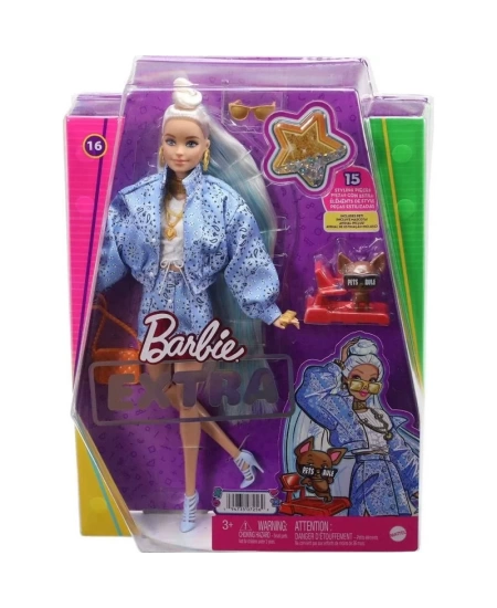 MATTEL BARBIE EXTRA MAVİ TAKIMLI BEBEK DHL