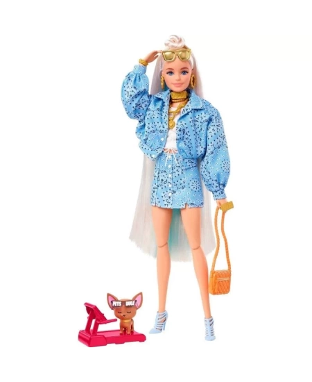 MATTEL BARBIE EXTRA MAVİ TAKIMLI BEBEK DHL