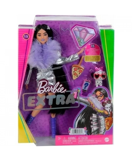 BARBIE EXTRA MOR BOTLU BEBEK DHL