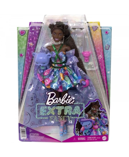 BARBIE EXTRA FANCY MOR KOSTÜMLÜ BEBEK DHL