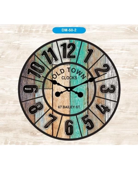 AYPŞ METAL ÇERÇEVE MDF KADRAN DUVAR SAATİ 50CM