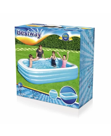 BESTWAY DİKDÖRTGEN 3 HALKA HAVUZ 3,05*1,83*56 CM