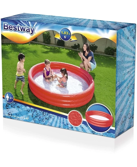 BESTWAY 3 HALKALI KUTULU ŞİŞME HAVUZ 183*33 CM