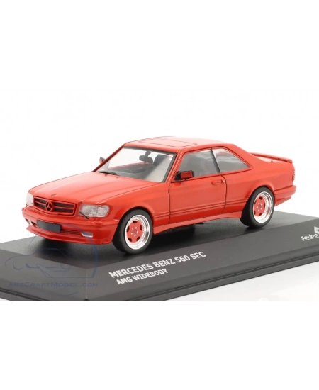SOLİDO 1/43 MERCEDES 560 SEC AMG WİDE BODY RED