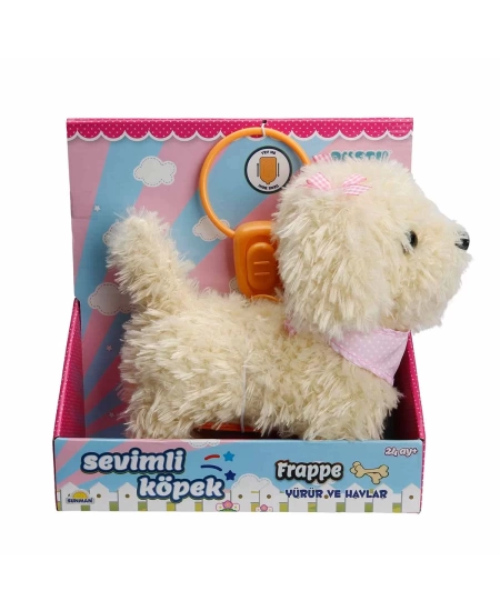 PELUŞ SEVİMLİ KÖPEK FRAPPE YÜRÜYEN SESLİ BEYAZ