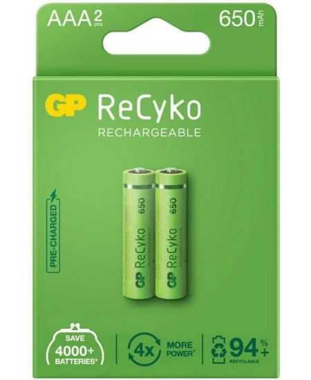 GP 650 mAh ŞARJLI İNCE PİL
