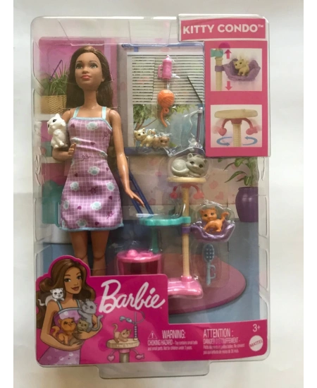 MATTEL BARBIE VE YAVRU KEDİLERİ OYUN SETİ DHL