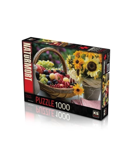 KS GAMES 1000 PARÇA PUZZLE FRUİT AND SUNFLOWER