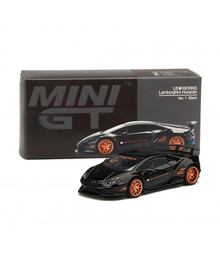 MINI GT LB WORKS LAMBORGHINI HURACAN BLACK
