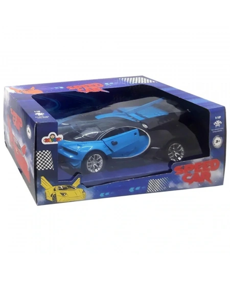 1/12 ŞARJLI KAPISI AÇILAN MAVİ BUGATTI COUPE