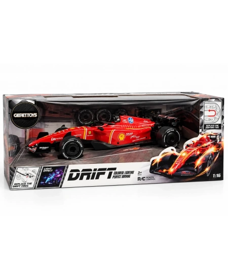 1/16 LED IŞIKLI 4 ADET YEDEK DRİFT TEKERLİ FORMULA