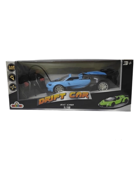 1/18 FULL FONKSİYON ŞARJLI DRIFT SPOR ARABA MAVİ