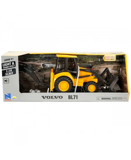 1/18 VOLVO BL71 SESLİ VE IŞIKLI KAZICI