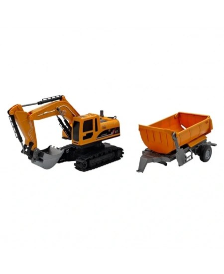 1/22 UZAKTAN KUMANDALI ŞARJLI KEPÇE İŞ MAKİNESİ