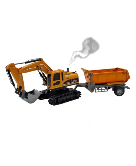 1/22 UZAKTAN KUMANDALI ŞARJLI KEPÇE İŞ MAKİNESİ