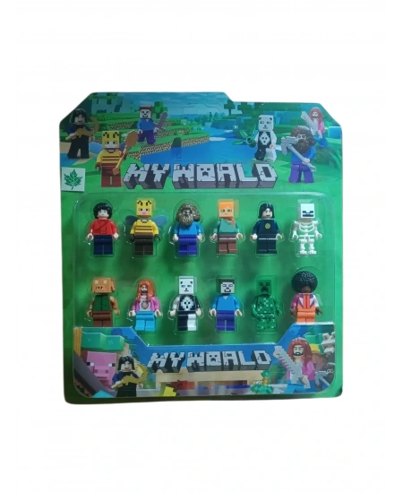 12Lİ KARTELA MİNECRAFT LEGO