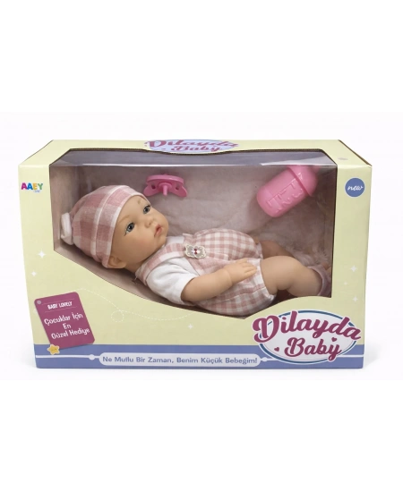 26CM TAM KAUÇUK BEBEK EMZİK VE BİBERONLU