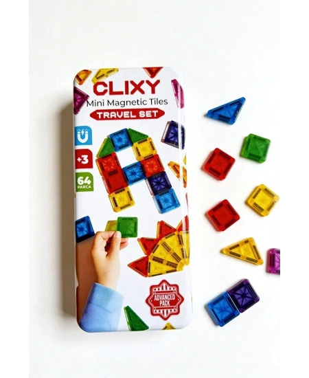 64 PARÇA MANYETİK BLOK METAL KUTU