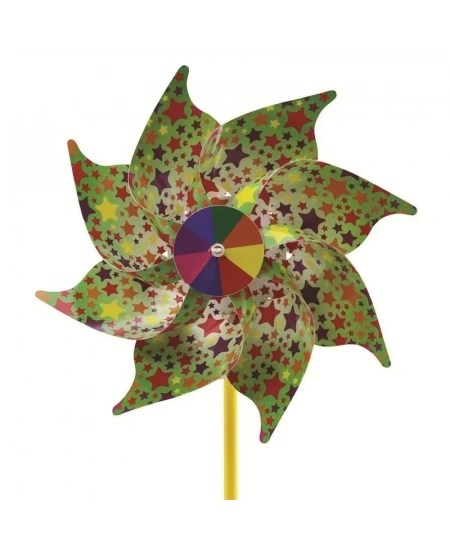 8 KANATLI BASKILI RÜZGAR GÜLÜ 18CM