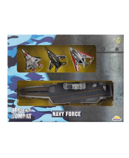 ASKER OYUN SET JET/UÇAK GEMİSİ 4 PARÇA