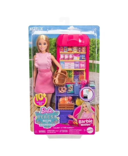 BARBIE AND TERESA MARKETTE BEBEK VE OYUN SETİ DHL