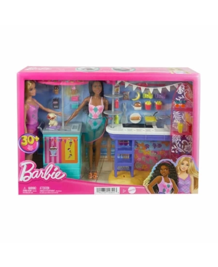 BARBIE BROOKLYN VE MALİBUNUN SAHİLDEKİ YİYECEK