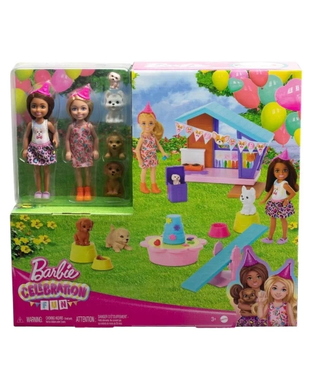 BARBIE CHELSEA KÖPEKÇİĞİN DOĞUM GÜNÜ OYUN SETİ DHL