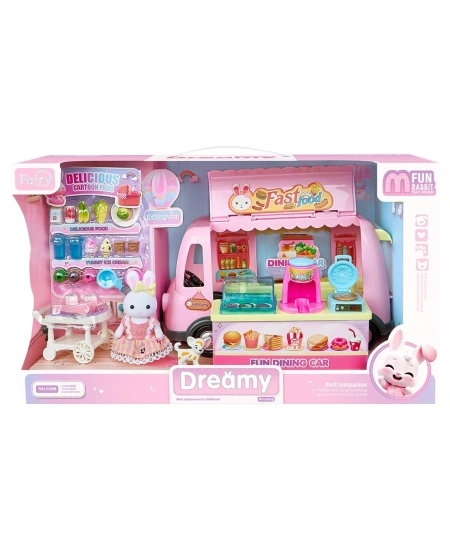 BAY DREAMY MİNİ TAVŞAN TATLI KARAVANI OYUN SETİ