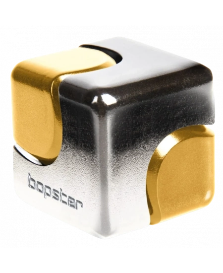 BOPSTER FIDGET CUBE SPINNER SILVER & GOLD
