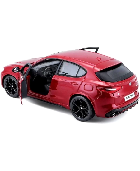 BURAGO 1/24 (A) ALFA ROMEO STELVIO KIRMIZI