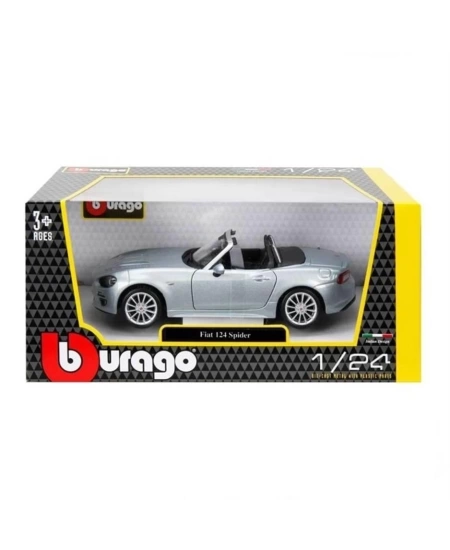 BURAGO 1/24 (A) FIAT 124 SPIDER GRİ