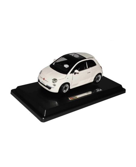 BURAGO 1/24 FIAT 500 2007 BEYAZ