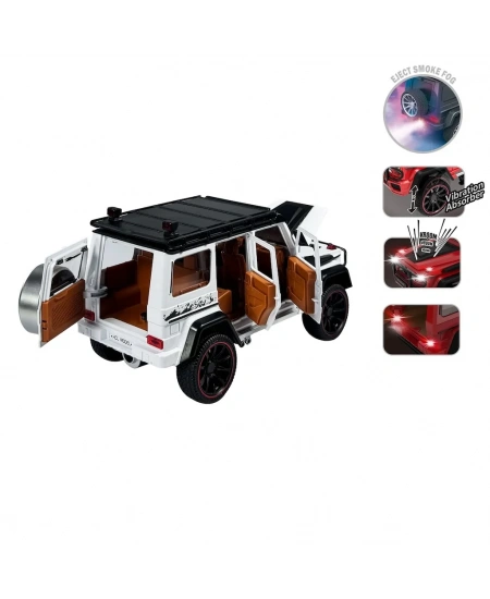 ÇEK BIRAK 1:22 SESLİ VE IŞIKLI BUHAR ÇIKARTAN JEEP