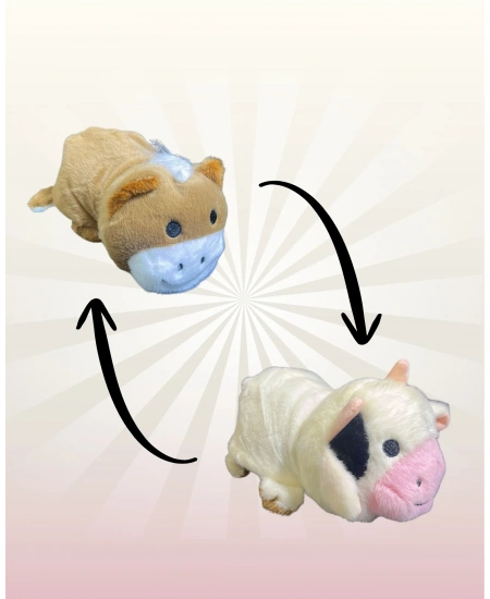 ÇİFT TARAFLI PELUŞ HAYVANLAR 27CM